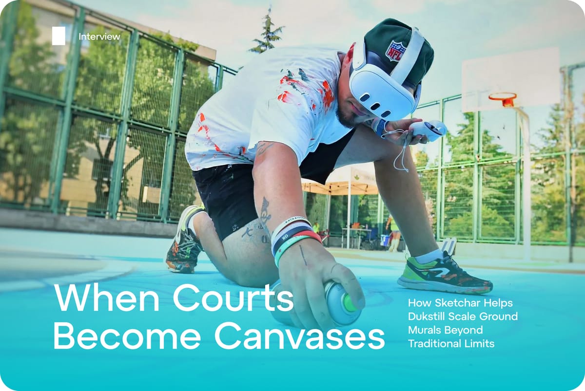 When Courts Become Canvases: How Sketchar Helps Dukstill Scale Ground Murals Beyond Traditional Limits