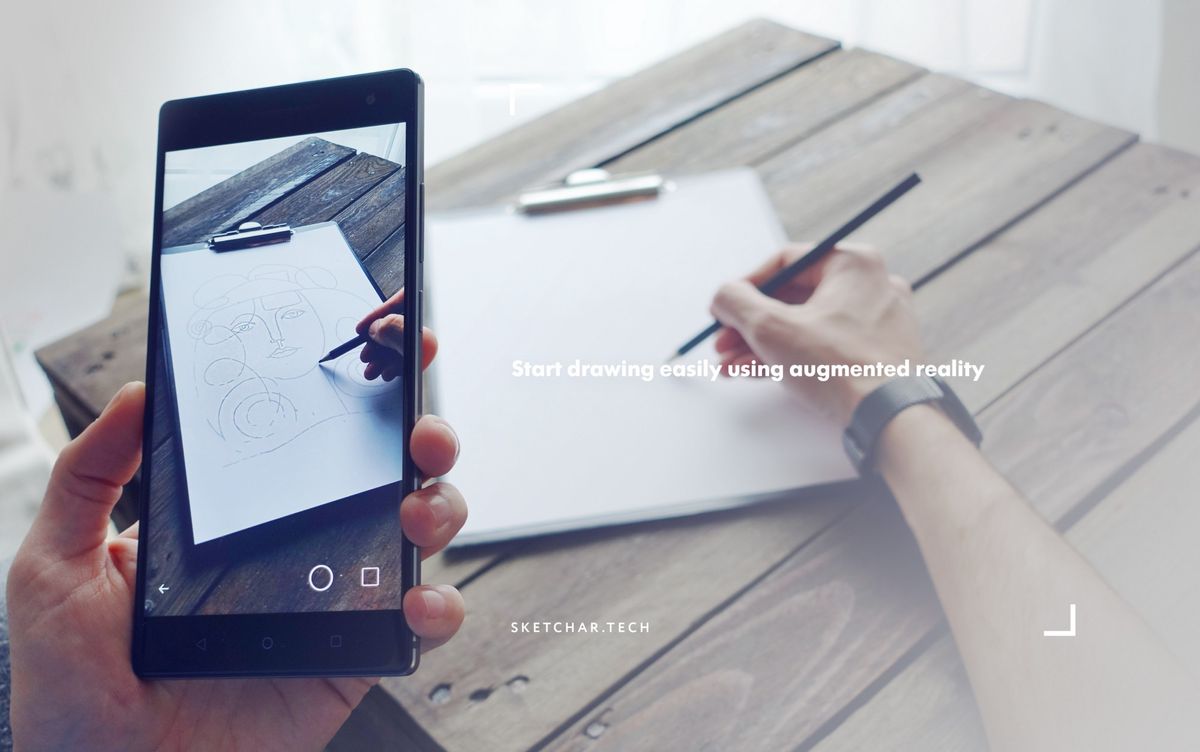 Start drawing easily using augmented reality.